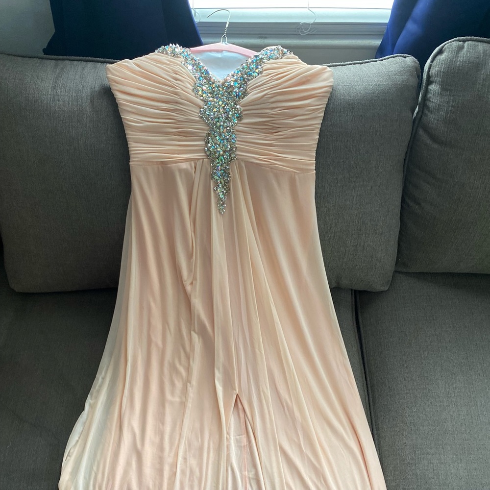 Gorgeous long light pink and elegant dress